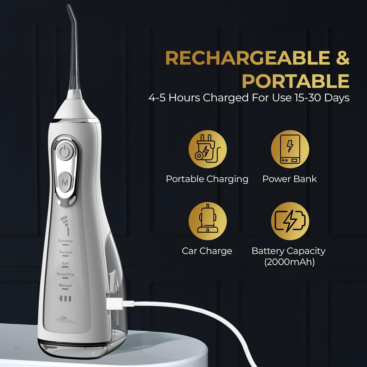 COREWELL Cordless Water Flosser