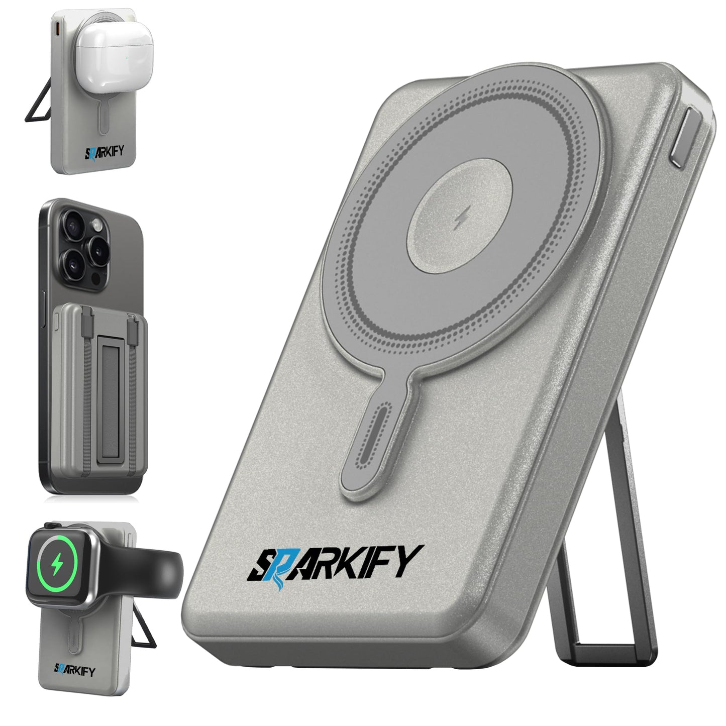 SPARKIFY 10,000mAh Magnetic Wireless Power Bank