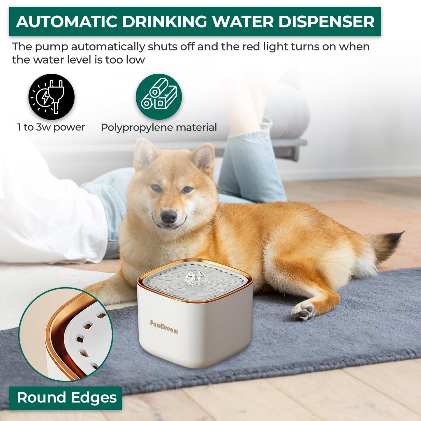 PawDream 3L Smart Pet Water Fountain