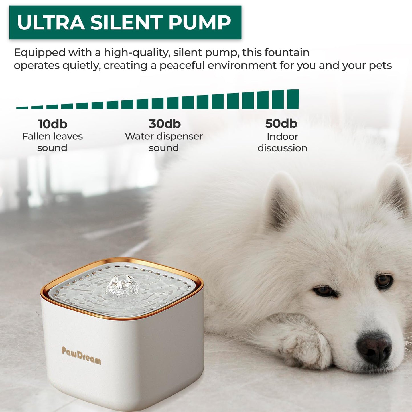 PawDream 3L Smart Pet Water Fountain