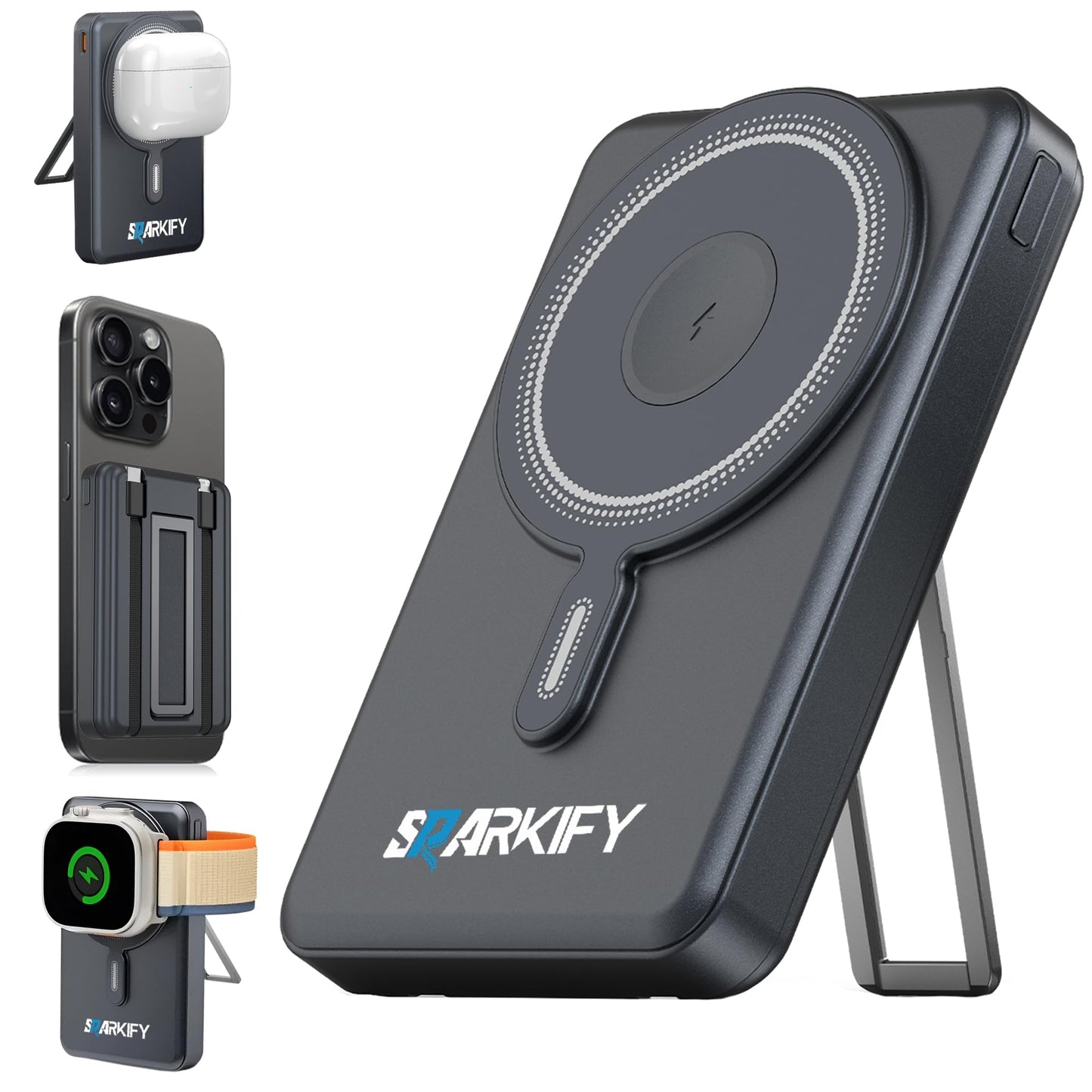 SPARKIFY 10,000mAh Magnetic Wireless Power Bank