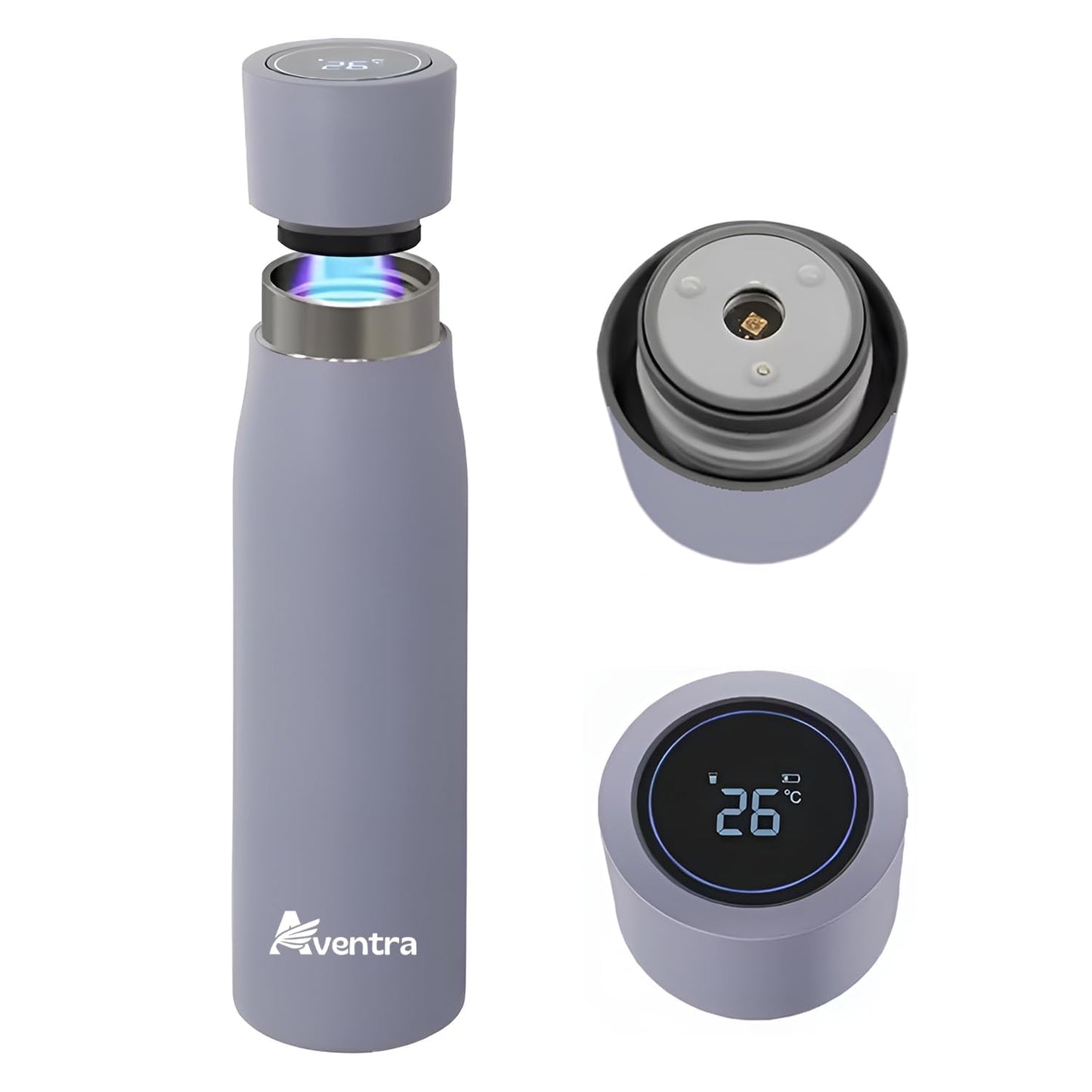 Aventra Smart UV Self-Cleaning Water Bottle