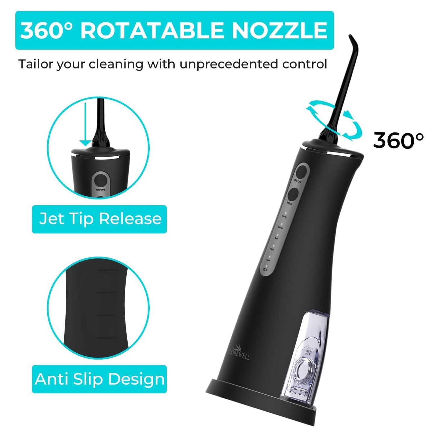 COREWELL Smart Cordless Water Flosser