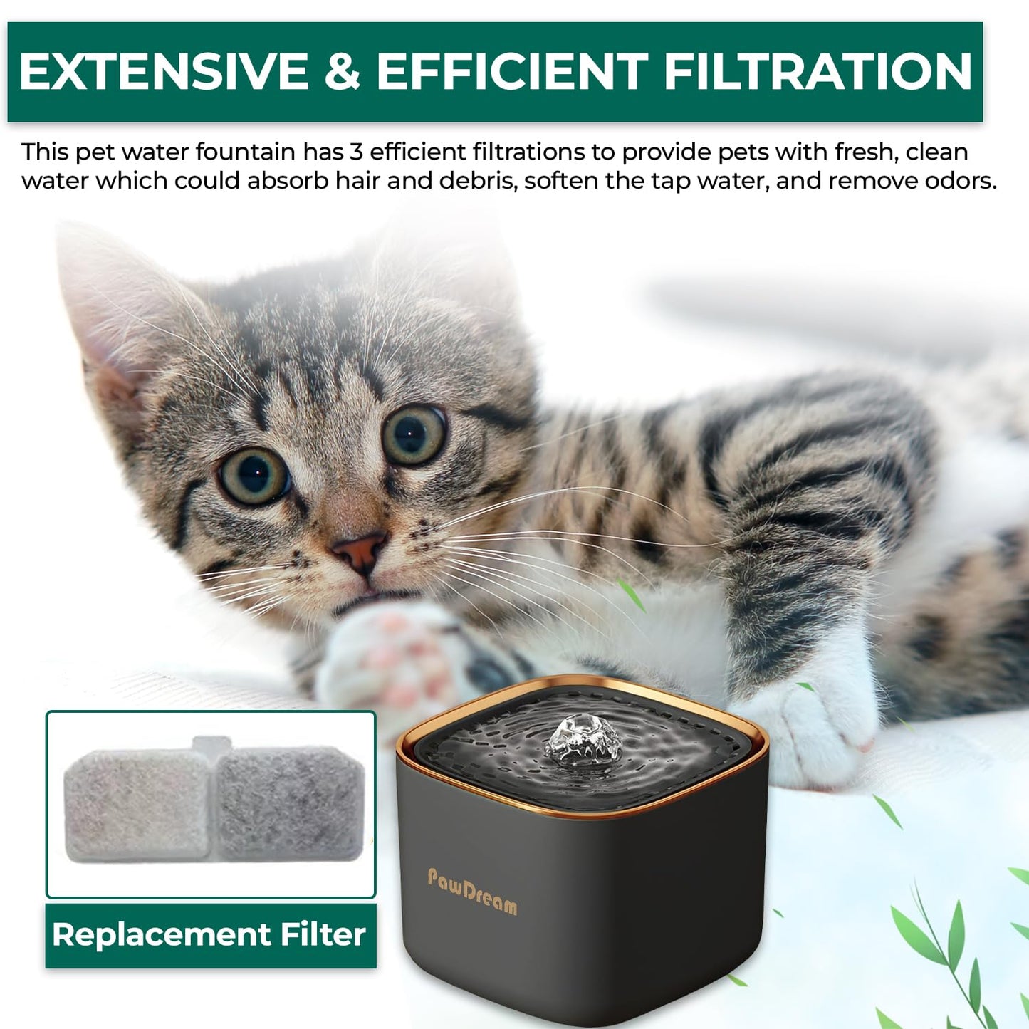 PawDream 3L Smart Pet Water Fountain