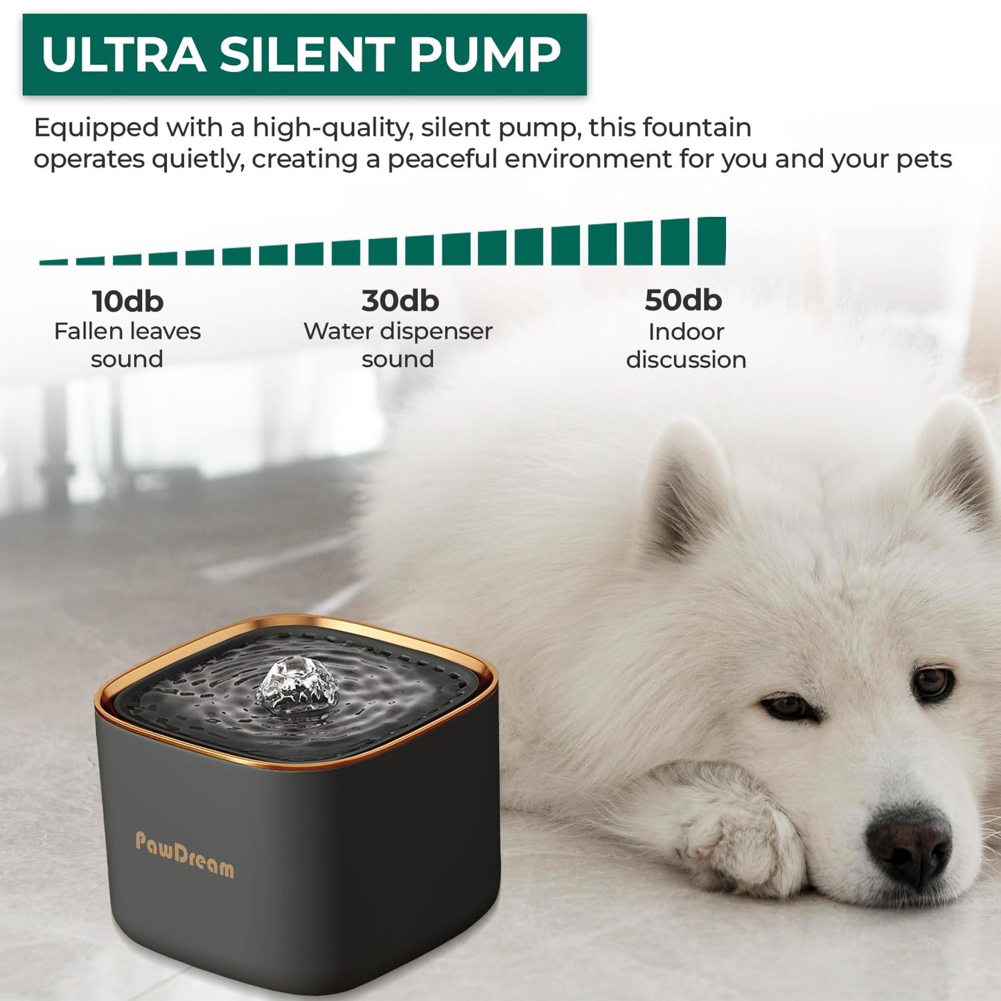 PawDream 3L Smart Pet Water Fountain
